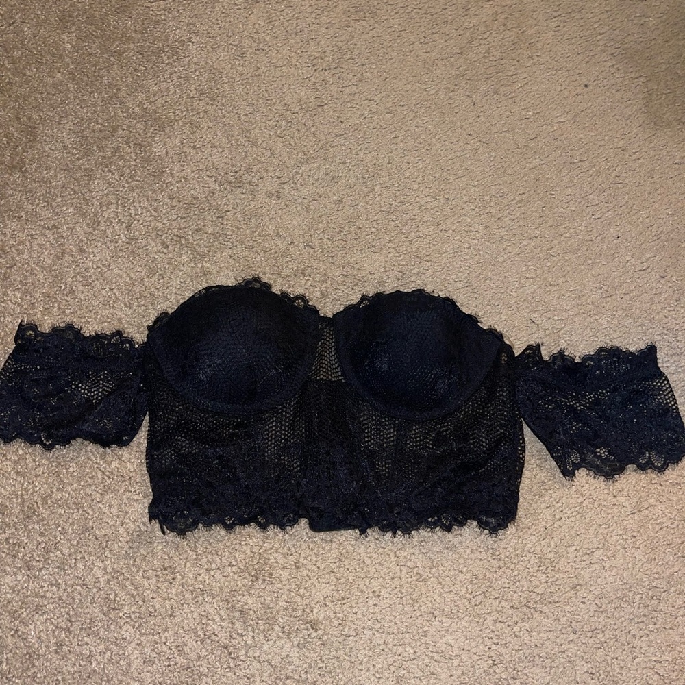 Tic Toc Black Lace Bralette